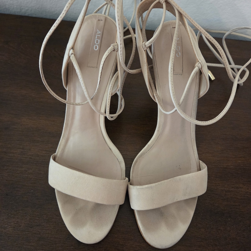 Aldo Women's Cream Strappy Sandals